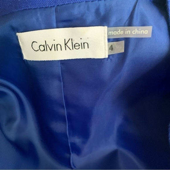 Calvin Klein Linen Rayon Polyester Belted Dress Good Condition No Flaws or Wear - Picture 6 of 9